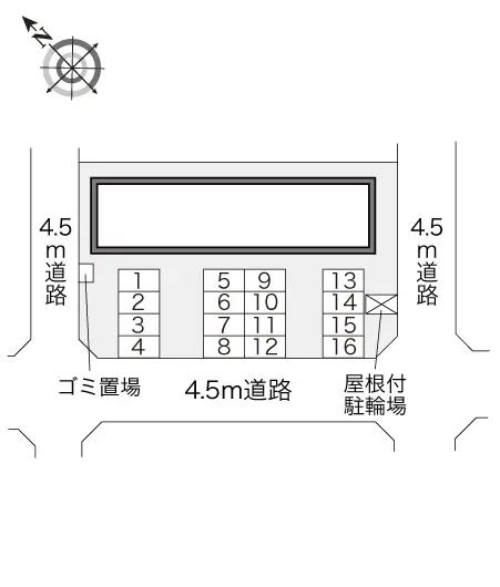 ★手数料０円★石狩市花川南十条　月極駐車場（LP）